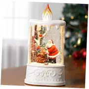 Christmas Snow Globe Candle, Snow Globe Lantern Santa, Snow Lantern Whitesanta