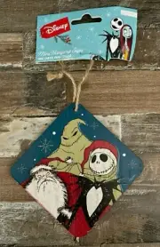RUZ Dr Seuss Nightmare Before Christmas Wood Ornament Jack Sandy Oogie Wooden