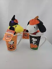 Nee Peanuts' Great Pumpkin 50 Year Halloween Mug Cup w/ Woodstock And Snoopy