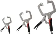 3PCS 6 Inch 8 Inch 11 Inch C Clamp Locking Pliers, Heavy Duty Welding C Clamp Pl