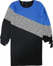 [Alfani] Plus Size Colorblocked Shift Dress