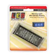 LED Autolamps Blue LED Emergency Warning Light 3 LED Flashing Single Bulk Box