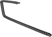 uxcell Drag Chain Cable Carrier Open Type with End Connectors R18 10X20mm 1 Meter Plastic for Electrical CNC Router Machines Black