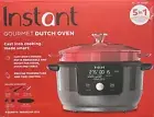 Instant pot electric 6 Quart Cast Iron Dutch Oven 5-in-1 slow cook/saute/warmer