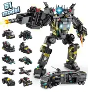 HISTOYE 51-in-1 Robot Building Kit - STEM Toys Erector Set for Kids 8-12 - En...
