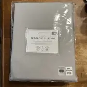 Pottery Barn Kids Quincy Cotton Canvas Blackout Curtain One panel 44 X 84 GRAY