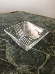 Authentic Tiffany & Co. Crystal Square Bowl, Mint