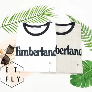 【現貨】Timberland 男款白/灰經典英文字LOGO短袖圓領T恤-M/L號