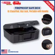 Fireproof Safe Box – UL Classified, Key Lock, Portable with Handle