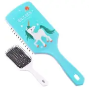 MANE & TAIL BRUSH Teal Believe in Magic UNICORN Design 3" Wide x 9" Long