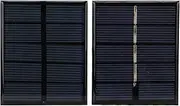 2Pcs 0.5W 2.5V Portable DIY Polysilicon Solar Panel Charger for Low Power Electrical Appliances