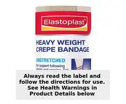 Elastoplast Heavy Weight Crepe Bandage Unstretched 7.5cm x 2.3m Roll