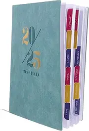 FRCOLOR Academic Planner Notebook Weekly Planner Calendar Journal and Notepad in Stylish Blue Cover