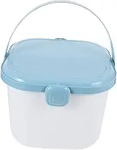 GLSTOY Building Blocks Storage Box Large Blue Plastic Storage Container with Portable Handle for Organizing Clothes Household Items Versatile