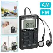 Mini Digital Portable Pocket Walkman LCD AM FM USB Rechargeable Radio