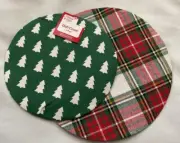 2 NEW Cloth Dish/Bowl Covers Fabric ~ Reusable ~ Over Bowl Or Under