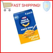 Kraft Easy Mac Original Macaroni & Cheese Microwavable Dinner (6 ct Packets)