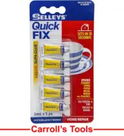 Selleys Quick Fix Super Glue 1ml - 5 Pack