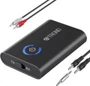 Bluetooth 5.2 Transmitter Receiver 2-in-1 Bluetooth Adapter for TV to Airpod Bx7