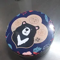 在飛比找蝦皮購物優惠-二手商品~鴻鼎菓子 台灣黑熊鐵盒 餅盒空盒 置物收納盒