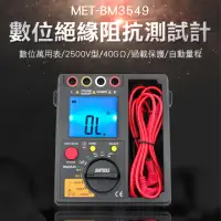 在飛比找momo購物網優惠-【精準科技】2500V高阻計電表 兆歐計 絕緣高阻計 電工電