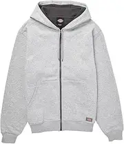 [Dickies] Mens Full Zip Thermal Lined Fleece Hoodie
