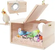 Rypet Parakeet Nesting Box Transparent Design, Thwartwise Bird Nest Breeding Box
