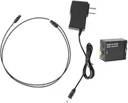 jojofuny Optical Audio to Digital Converter Audio Converter Practical Digital to Audio Digital to Analog Audio Converter Optical to Analog Converter Turn to Analog Fiber Coaxial, 421516SJNC