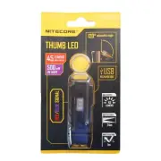 Nitecore Thumb LED 45 Lumen White 500 mW UV USB Rechargeable Keychain Flashlight