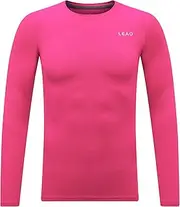 [LEAO] Youth Boys Compression Leggings Fleece Quick Dry Sports Tights Soccer Baseball Basketball Baselayer Pants