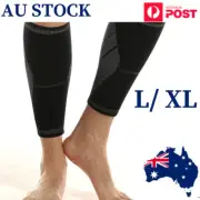 Copper Calf Leg Support Compression Sleeve Socks Stocking Shin Brace Pain Relief