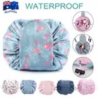 Lazy Cosmetic Bag Printing Drawstring Makeup case Storage Bag Portable Travel AU