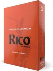 D’Addario Rico 10-Pack Baritone Sax Reeds Strength 3.5 - Elevate Your Sound