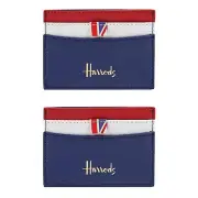 Harrods Union Jack Stratford Card Holder Two Set