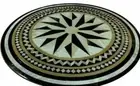 18" black dining coffee center marble table top inlay malachite home decor c21