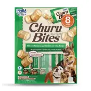 Inaba Dog Churu Bites Treats Chicken with Creamy Tuna Filling 48 x 12g Tubes