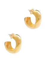 Agmes Medium Celia Gold Vermeil Hoop Earrings - One Size One Size