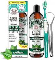 GuruNanda Coconut & Peppermint Oil Pulling (8 Fl.Oz)