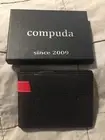 Compuda Slim Bifold Wallet Billfold With Money Clip Holder Mens Black & Red NIB