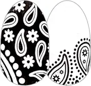 Color Street: Bandana Republic (Black Paisley accent on clear overlay)