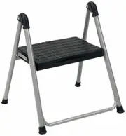 Lightweight Folding One Step Stool with Resin Step for Multiple Household Ta