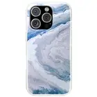Designer Case For Apple iPhone (16,15,14,13,12,11,X,8,7),Blue Marble 4 Print
