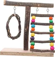 Abaodam Parrot Standing Rack Perch Platform Interactive Bird Playground and Pet Bird for Parakeets and Pets Decorative Bird Perch and Cage Accessory for Enhanced Playtime