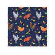 Whimsical Chicken Face Towel - Farmhouse Decor