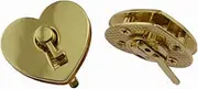 CORHAD 4pcs Key Heart Shape Locks Handbag Accessories Bag Lock Buckle Zinc Alloy Easy to Install Fashion Design