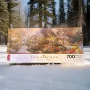 THOMAS KINKADE 700 PIECE PUZZLE "LAMPLIGHT BRIDGE" (RELEASED 2006) New Sealed