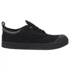 Mens Dunlop Classic Canvas Volleys Sneakers Casual Black Grey Shoes