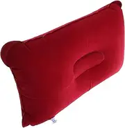 ibasenice Inflatable Travel Pillow Compact Neck Support for Lightweight Durable with Soft Flocking Material for Long Flights and Camping