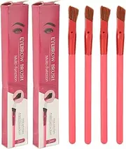 Multifunction Angled Eyebrow Brush for Daily Use 4pcs Soft Dense Hair Makeup Brush