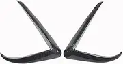 Compatible for Tesla Model 3 17-22 Carbon Fiber Front Fog Light Eyebrow Cover Trim 2pcs